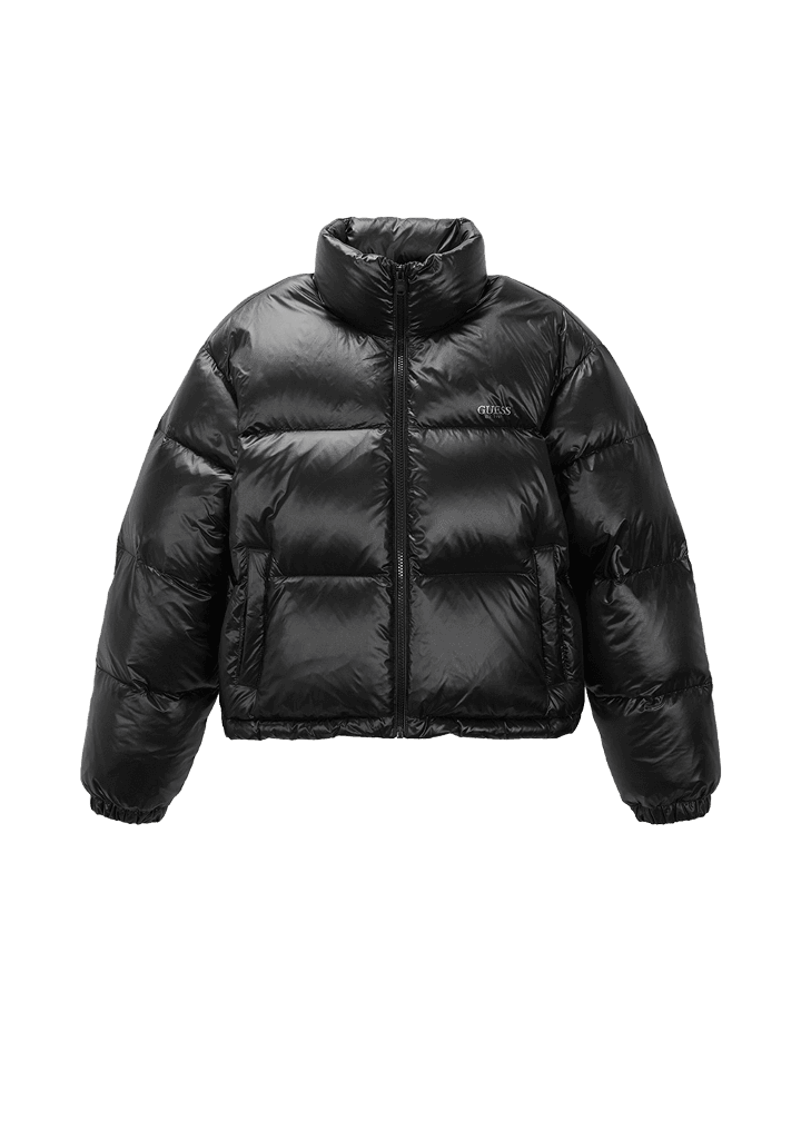 [Featherlight] 여성 CROP 푸퍼_BLACK - 게스코리아