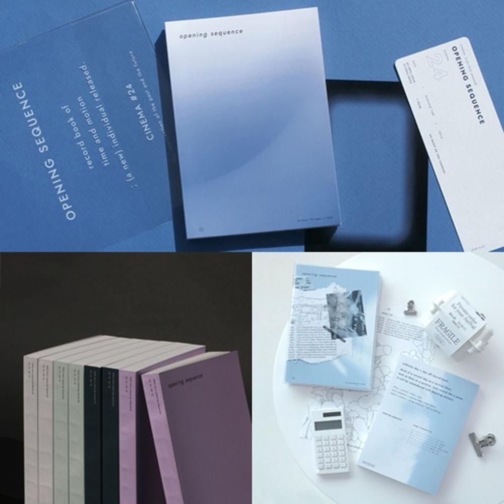 2024 오프닝 시퀀스 다이어리 (날짜형) 먼슬리 위클리 다꾸 기록