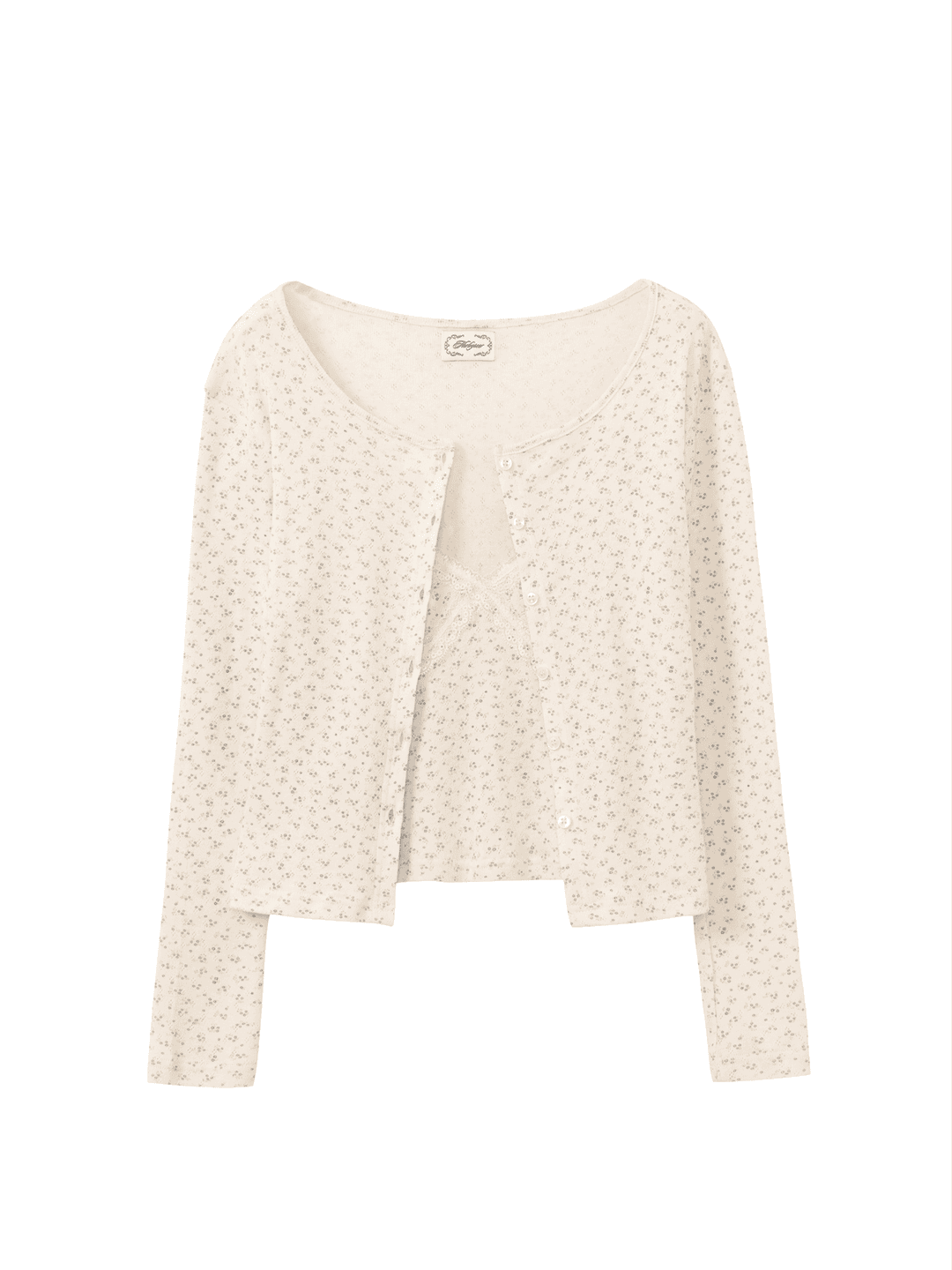 [pre-order] love-touched cardigan set_ivory