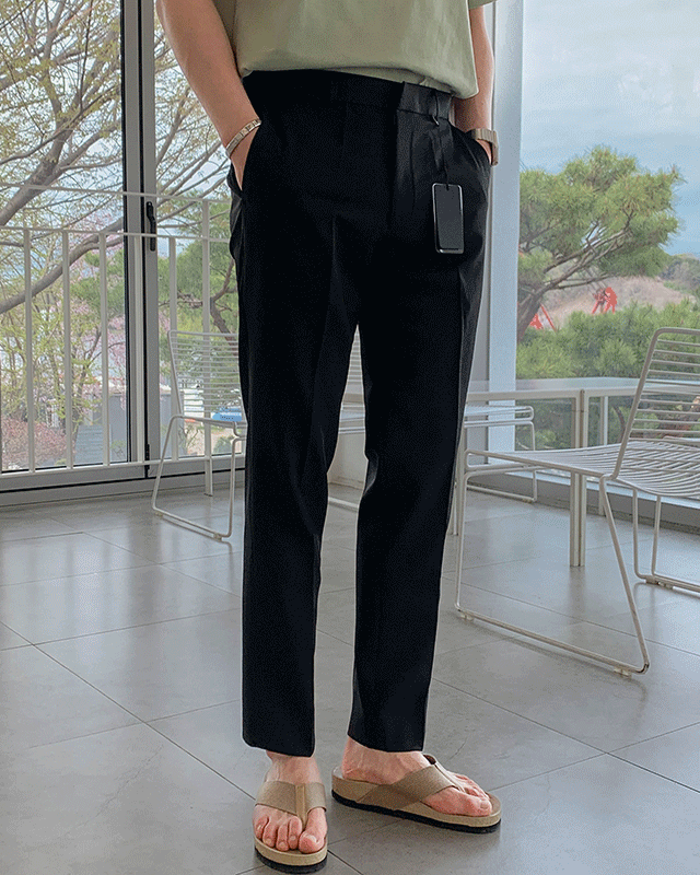 LOGAN 쿨맥스 스판 슬랙스