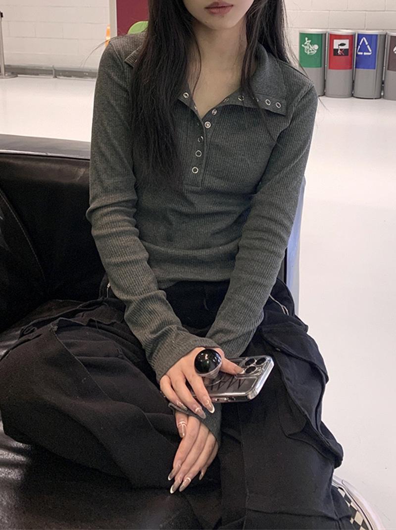 이클 스냅 티셔츠