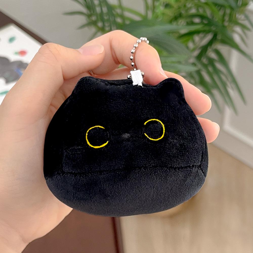 검은 고양이 키링 반려 애착 생일 인형 가방 차키 커플 우정