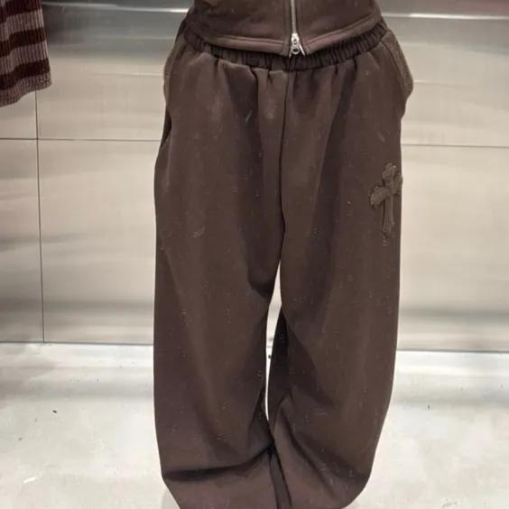 (+블랙추가 ,주인전컬러장소장!! , 왕따수움!!) 십자가 밍크 배색 와이드 트레이닝pt