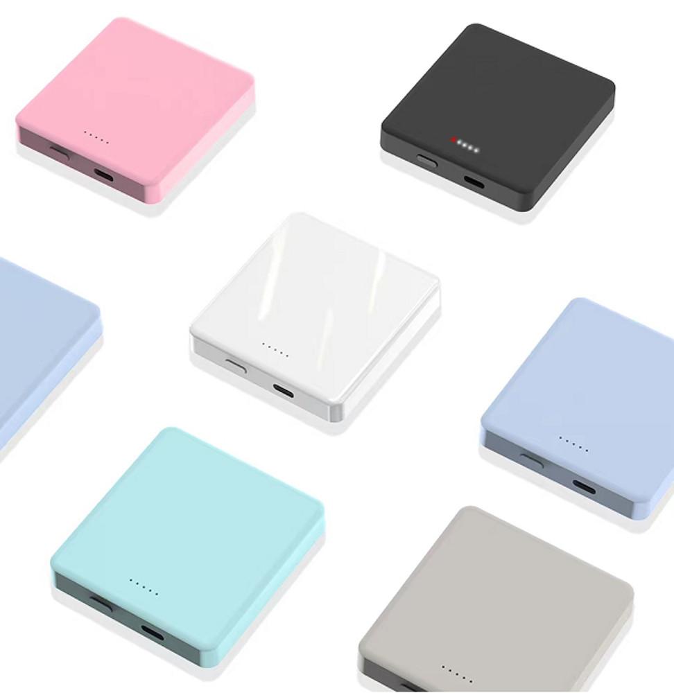 미니덕트 맥세이프 보조배터리 아이폰 갤럭시 미니 고속 무선 충전 배터리팩 4000mAh