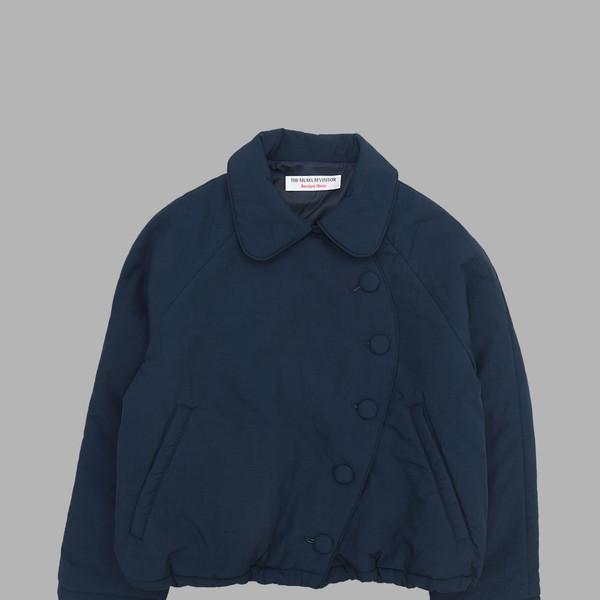 ROUND UNBALANCED PUFF JACKET (NAVY)