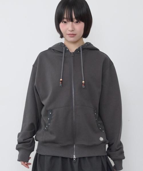 스타 하우스 후드집업 [차콜]