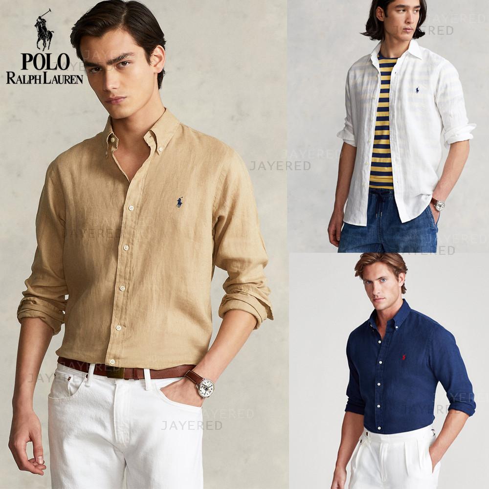 폴로 랄프로렌 남성 클래식핏 슬림핏 린넨 셔츠 8컬러