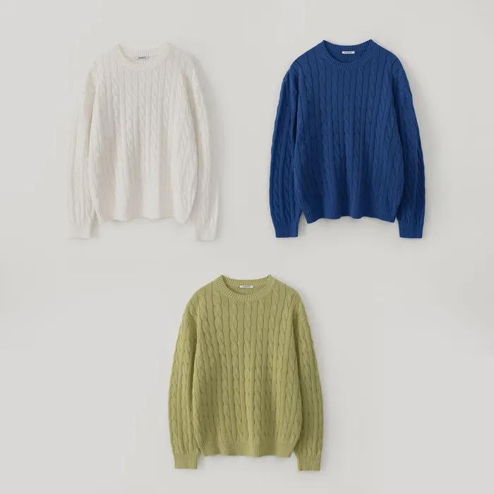 CABLE KNIT (3COLOR)