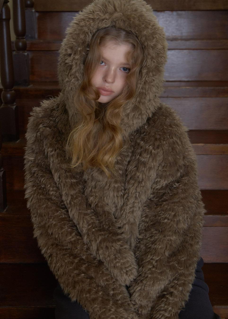 Toasty Fur Hood Jacket (2color)