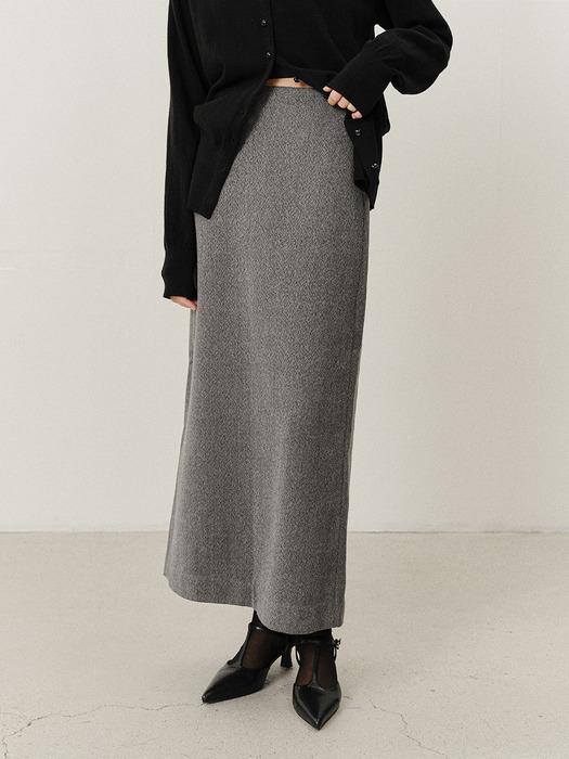 TVF CRINKLE SEMI H-LINE SKIRT_2COLORS