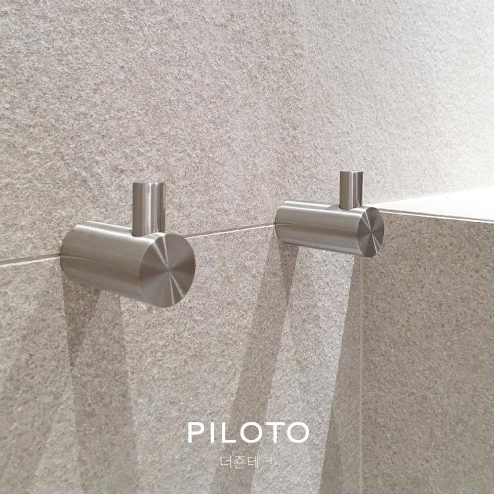 더죤테크 욕실 후크걸이 벽고리 옷걸이 무광 스텐 폴리아6010