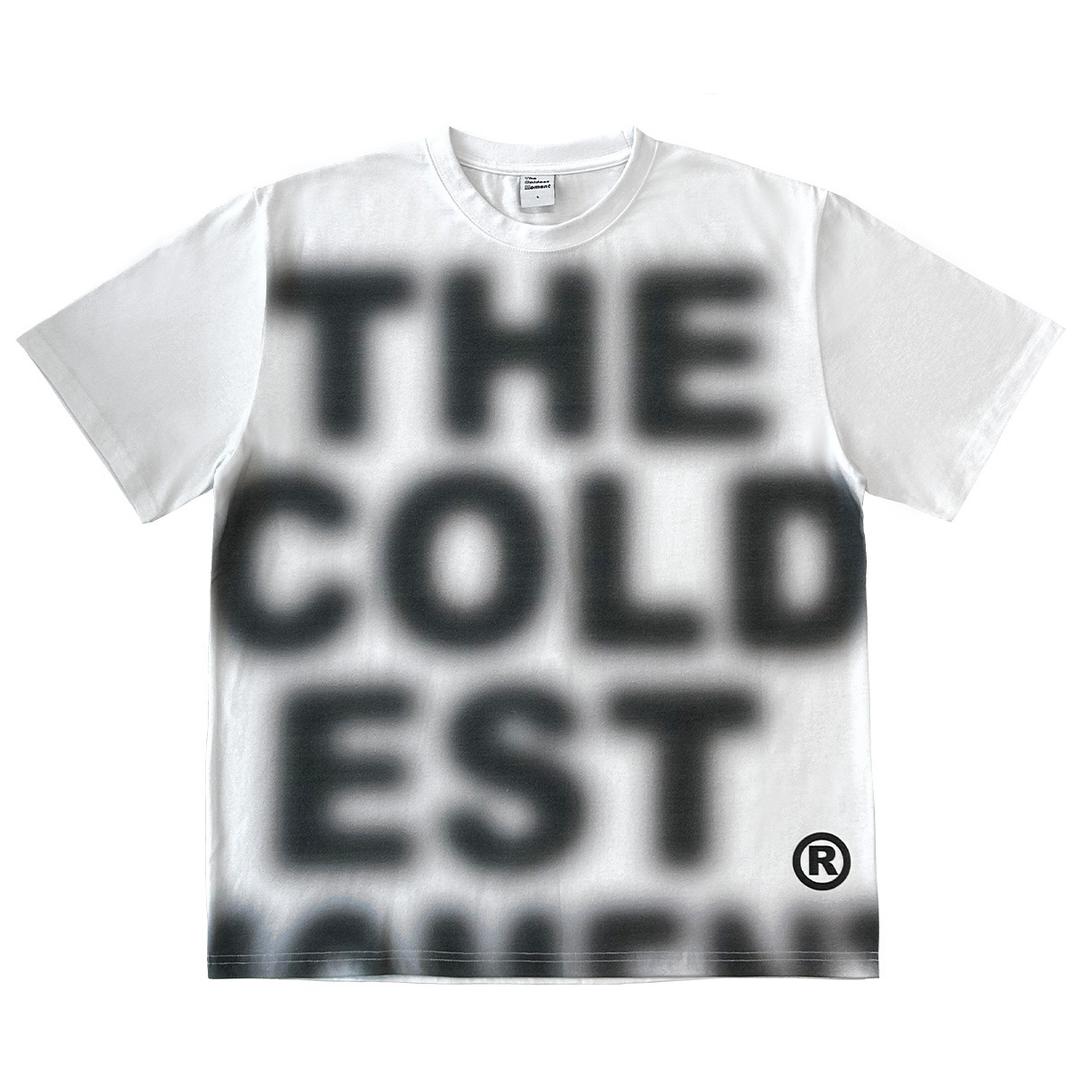 TCM blur logo T (white)