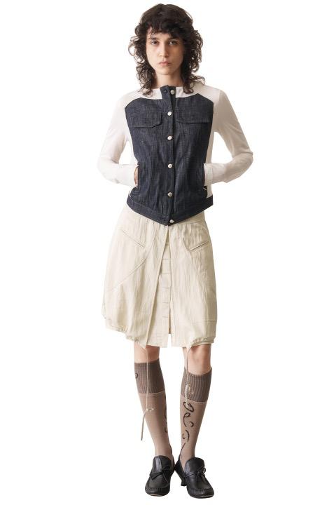 Layered Balloon Skirt, Grain