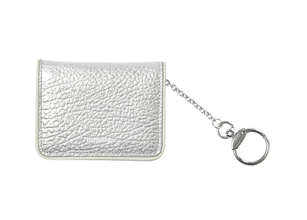 leather keyring card holder (레더키링카드홀더) - 실버