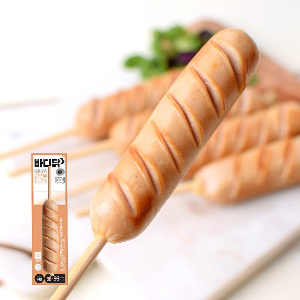 오리지널 닭가슴살 소세지 꼬치 10+1팩
