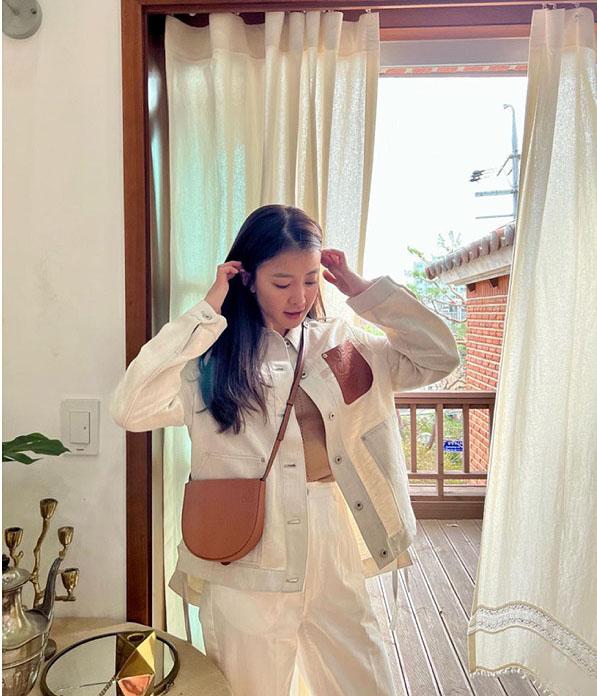 로에 로고 루즈핏 패치 워커 자켓