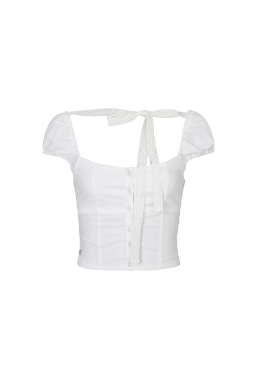 WENDY RIBBON BLOUSE white