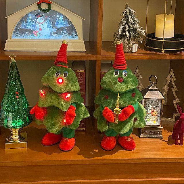 렛츠 댄스 원 투 트리 인형 2종 댄싱트리 춤추는 트리인형 크리스마스 이벤트 파티 소품