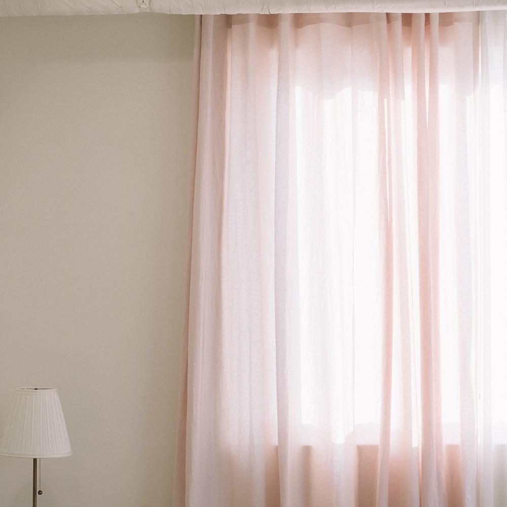미스티 린넨 커튼_pale pink