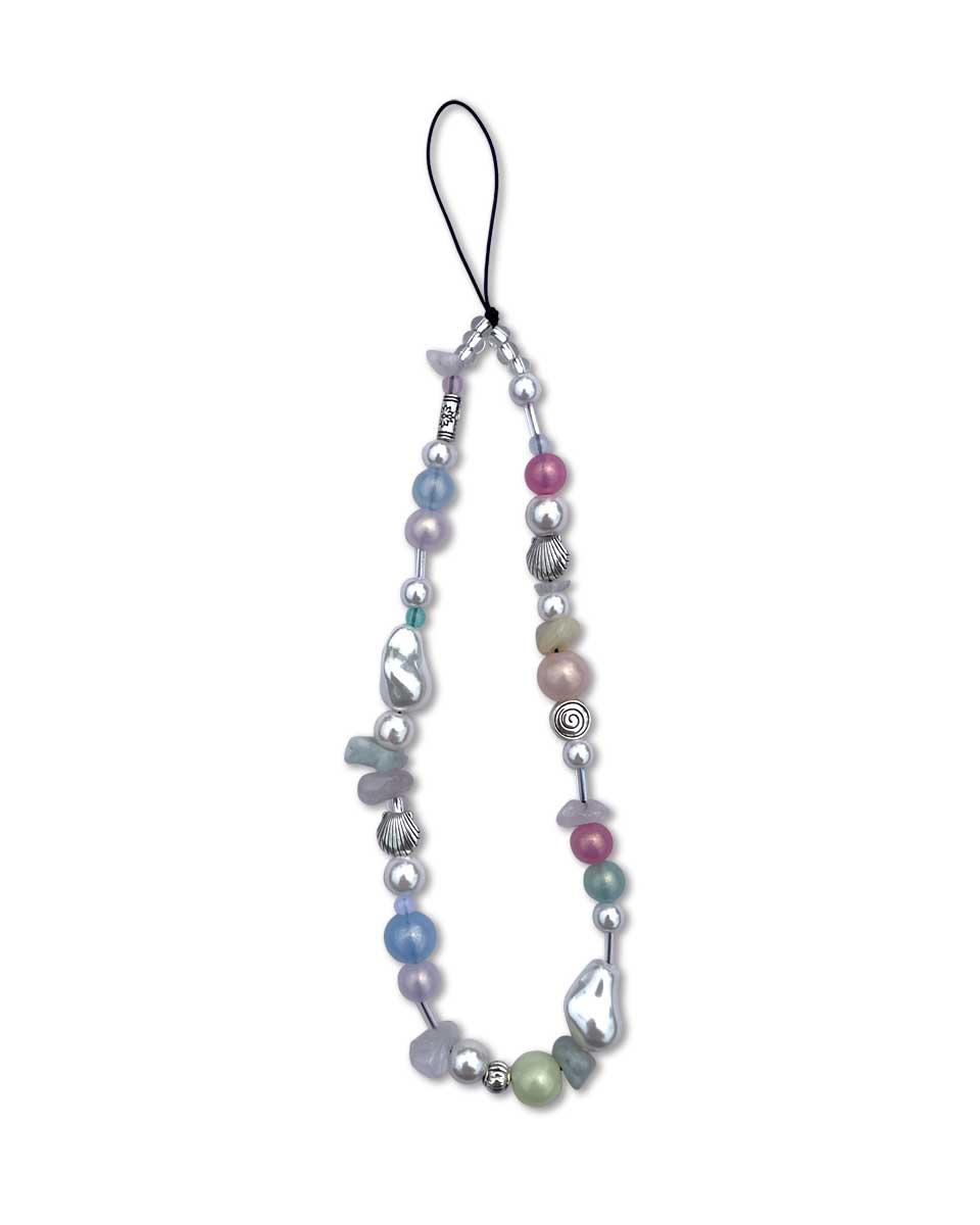 Pearl shells phone strap