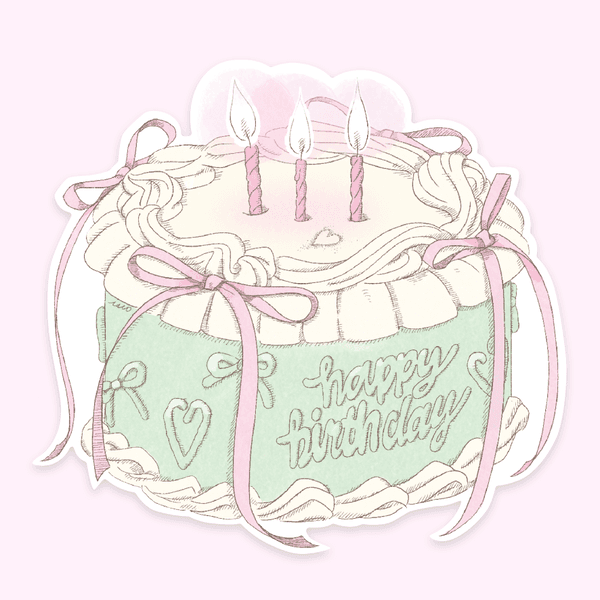 [아리] 모양엽서 - Always in a dream (birthday cake)