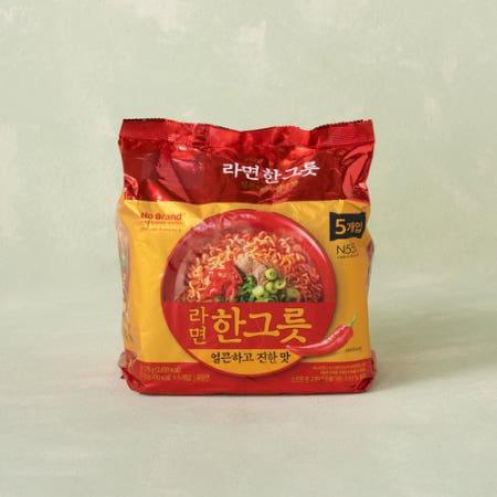 이런 상품 어때요? 노브랜드 라면한그릇(얼큰한맛) 5입