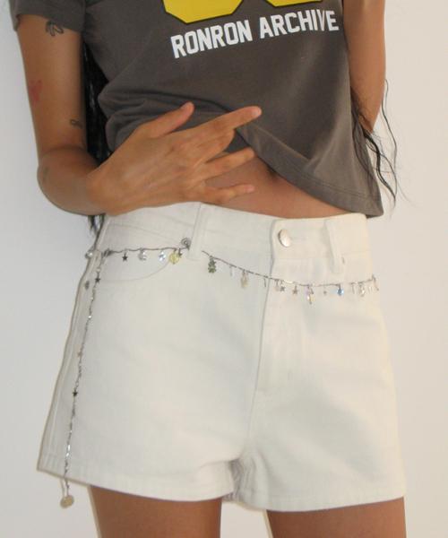 GLEAM DROP WAIST CHAIN BELT
