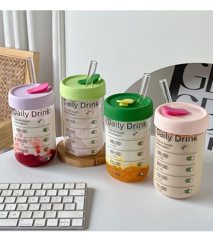 [RloveN] 총3P 귀여운선물 텀블러+빨대2P 벤티용량 데일리 사무실 뚜껑 컵 생일 (+빨대증정)