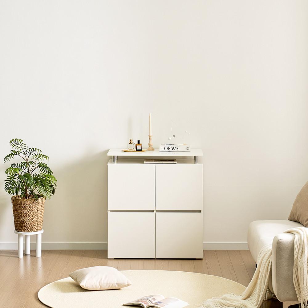 리엔까사 로아 다용도 거실 수납장 2단 800 (상판형)