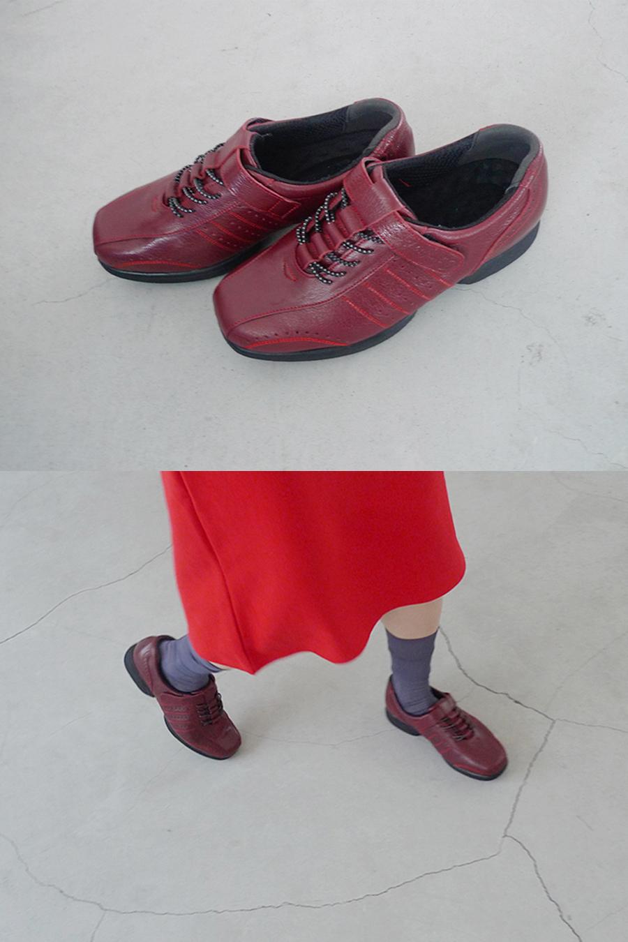 베르크서울 VELCRO LEATHER SNEAKERS