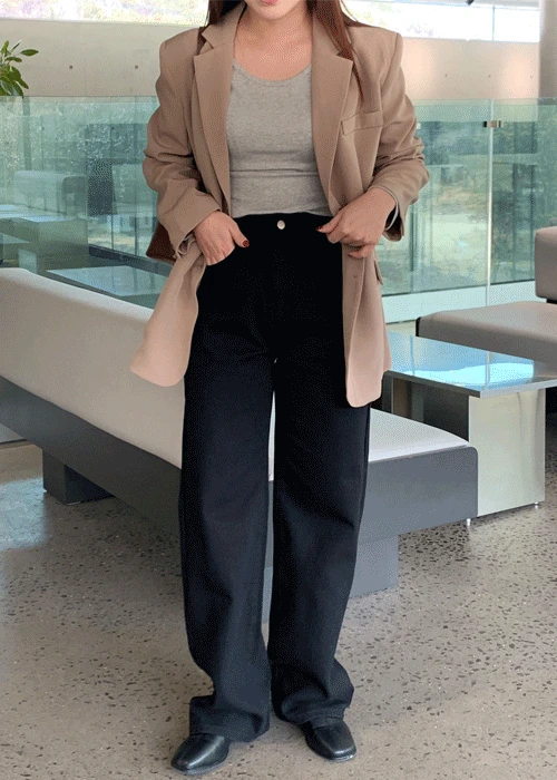 (봄신상🌷/핏보장) 베이직 데일리 코튼 와이드 팬츠 3color