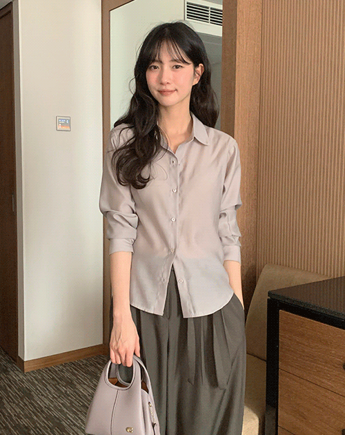 오디너리먼트 (차콜 당일발송) 플로 텐셀 셔츠 3color!