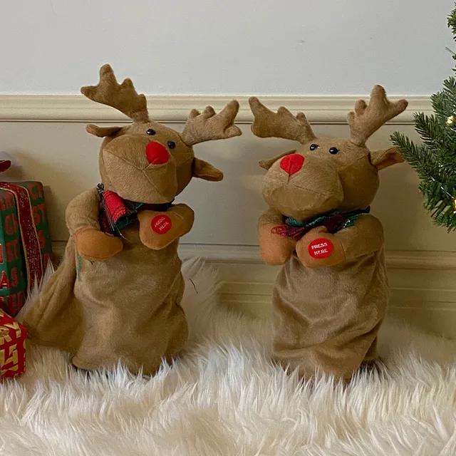 진심디자인 댄싱 루돌프 인형 크리스마스 감성 이벤트 파티 인테리어 소품