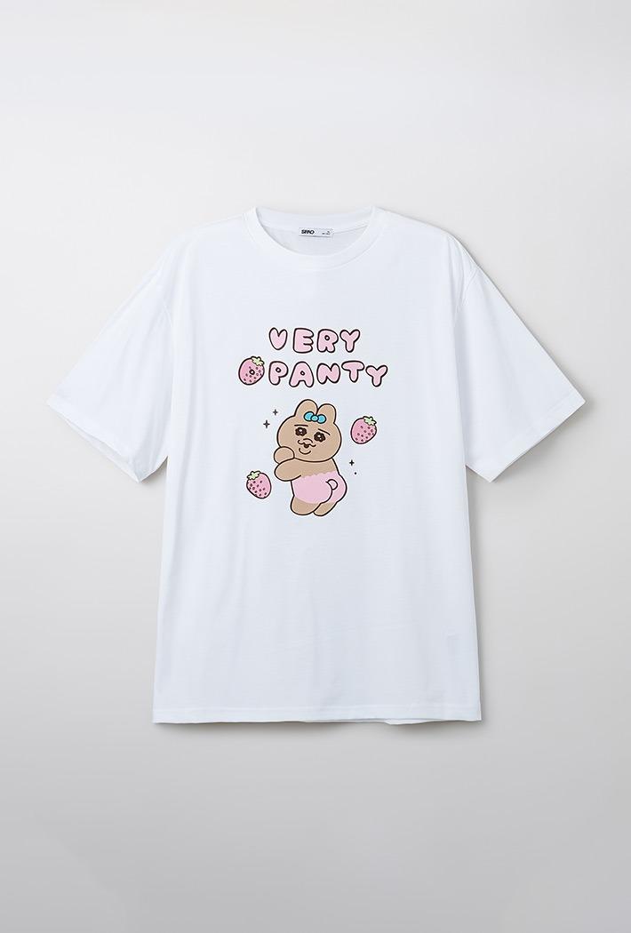 [빤쮸토끼] 오빤쮸 반팔 티셔츠(SPRLF25U05 RE)(PINK)_SPRLF37U10