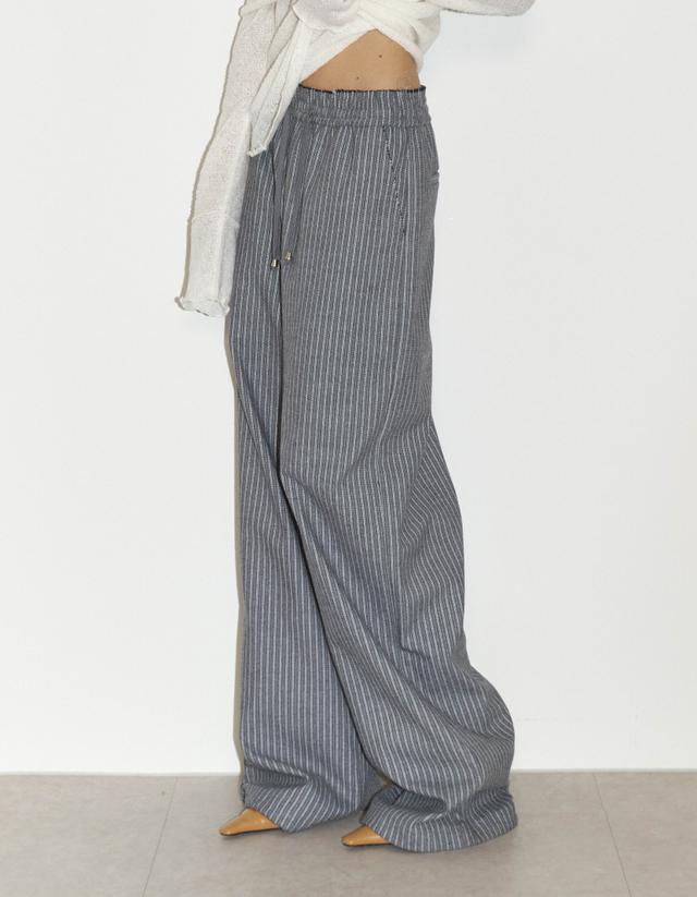 パンツ [604SERVICE]Beaded School Logo Track Pants 604SERVICE Beaded School Logo Track Pants In Black - Black