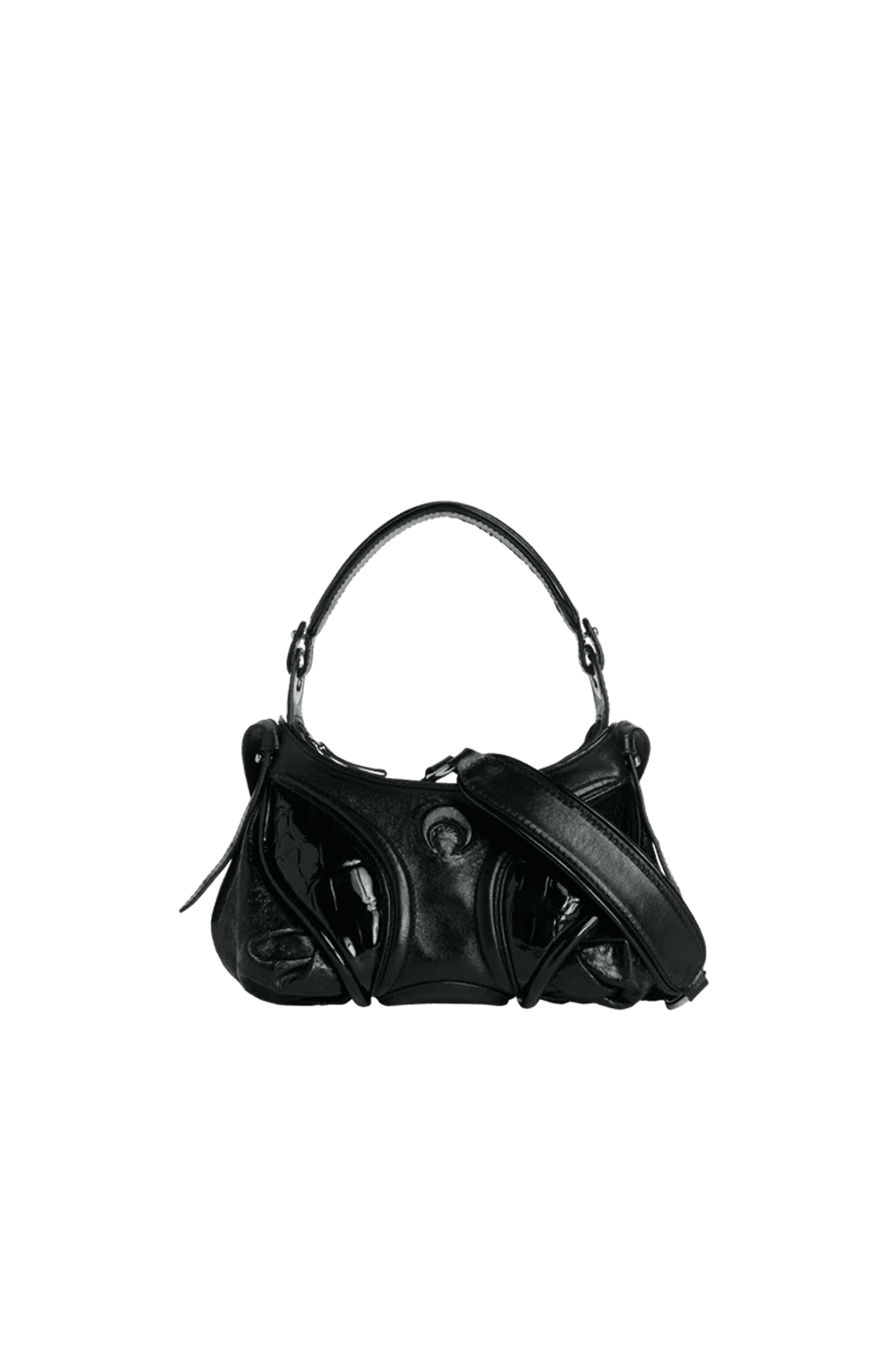 Embossed Leather Futura Mini • Marine Serre