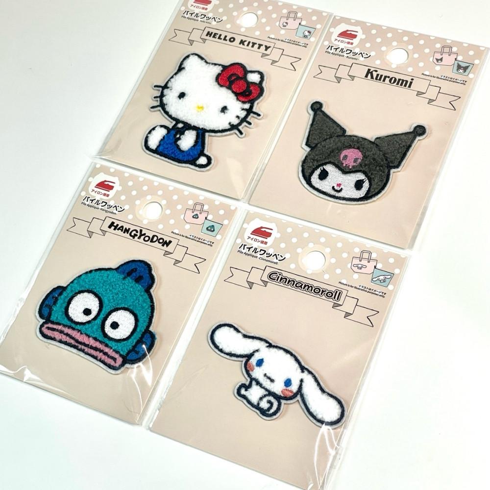 산리오 자수 와펜 부클 열접착 스티커 패치 키티 한교동