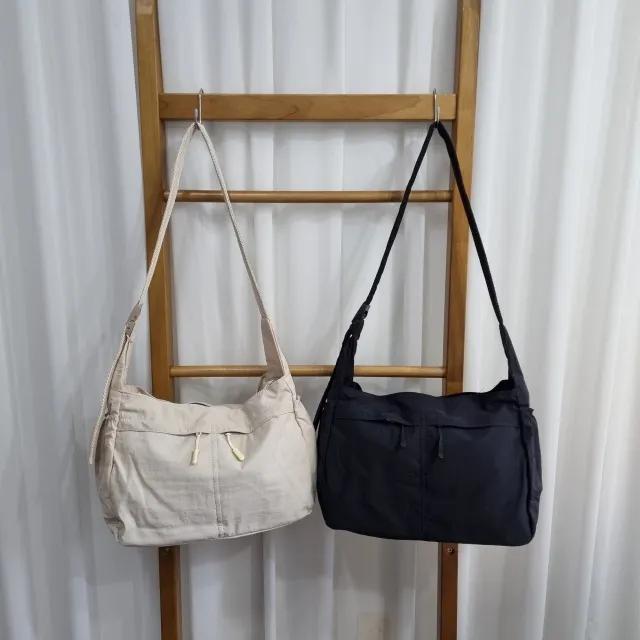 샤담샤담 나일론 폴리 페이드 조임 포켓 멀티 수납 숄더 크로스백 케ㅈ