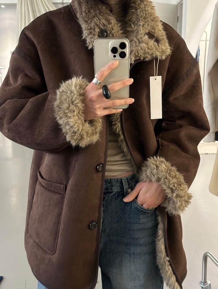 108Pound 108파운드 보니 리버시블 무스탕 양면 한겨울용 2colors