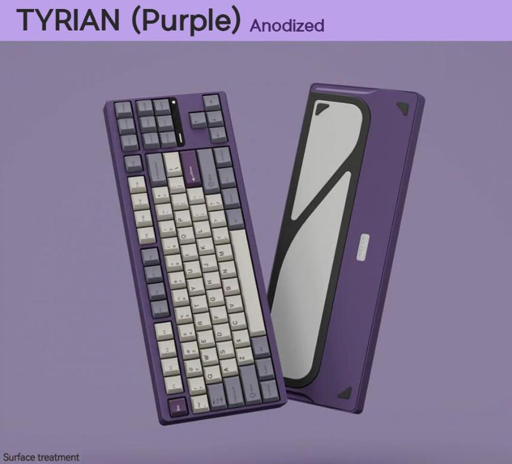 스웨그키 EVO80 커스텀 키보드 에보80 Tyrian, Oat + PP