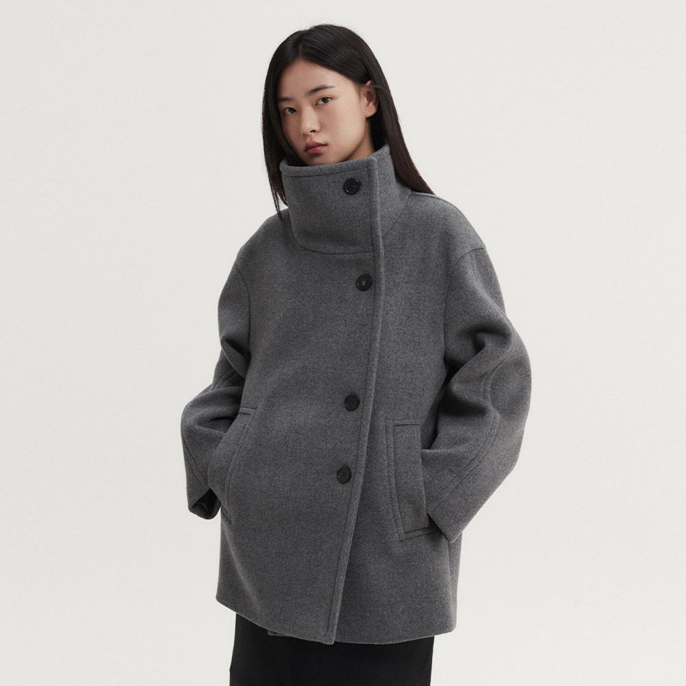 [2차] HAYES HALF COAT (GREY)