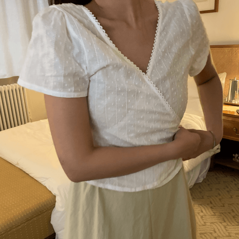 시에나 투웨이랩블라우스