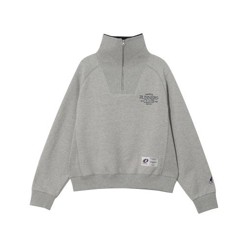 우먼스 애슬리트 하프집 후디 1778 멜란지그레이