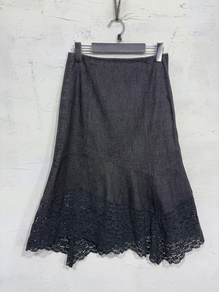 L'EST ROSE Lace Denim Skirt  -5 (namebooth)