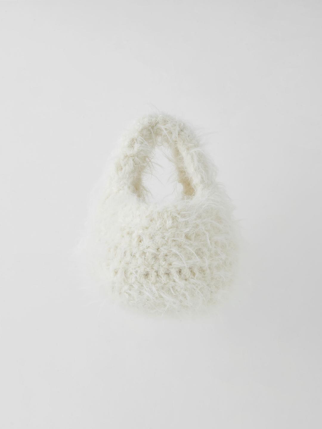 merr fur bag(ivory)