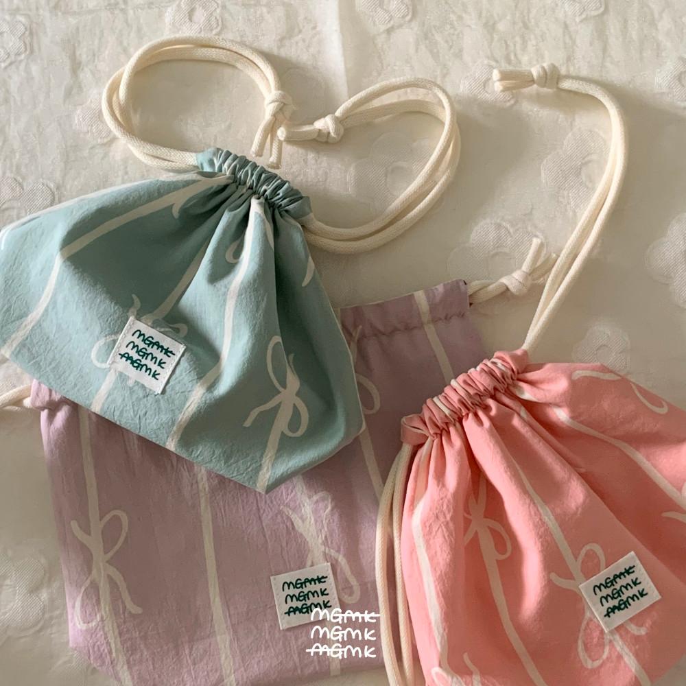 맹고마켓 스트링파우치 - 스트라이프타이(M) 보부상파우치 화장품파우치