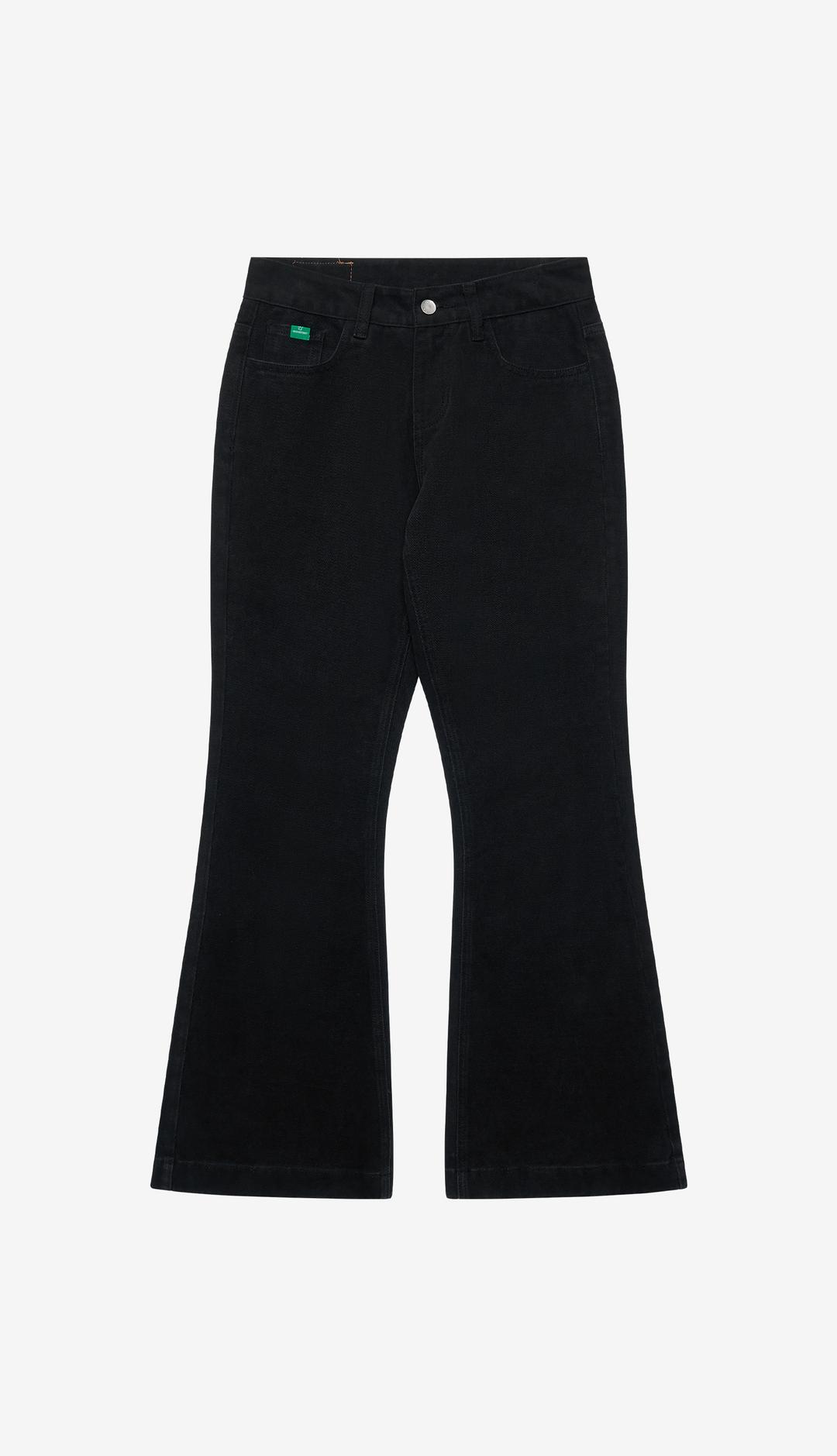 300. Warm Bootscut Pants _ Black