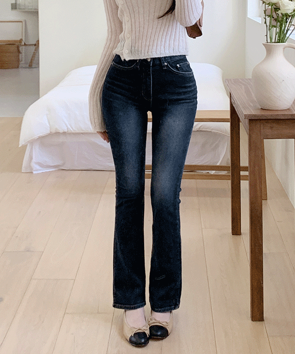 퍼빗 노튼 슬림부츠컷 데님 팬츠 - 1color