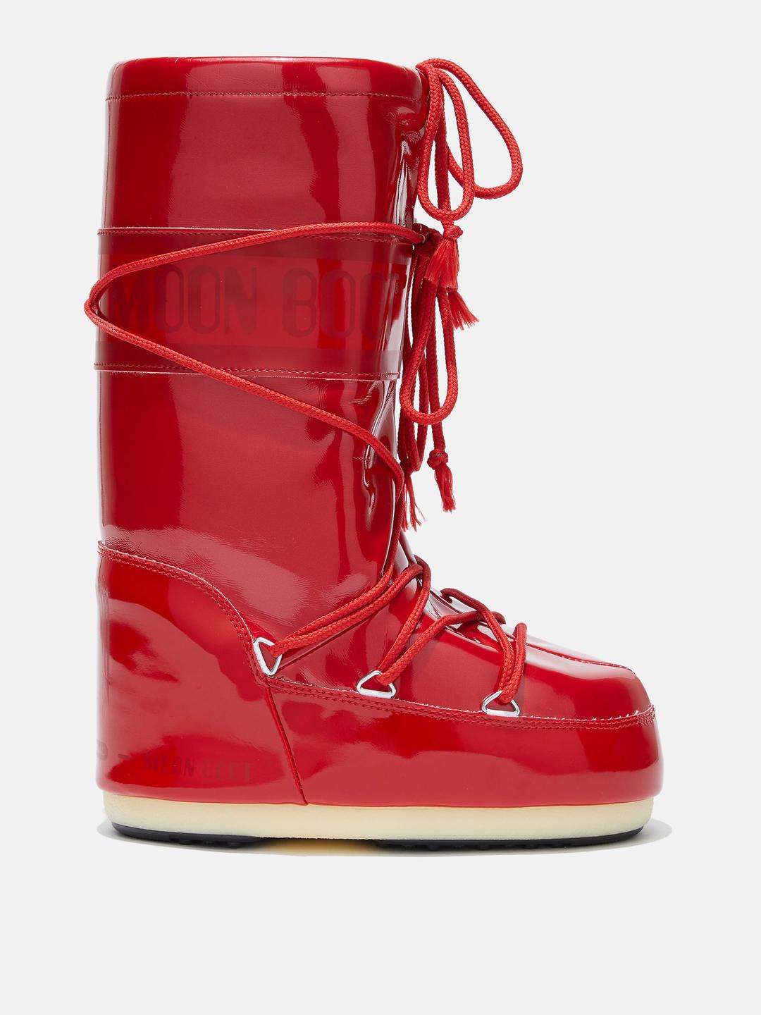 ICON RED VINYL BOOTS