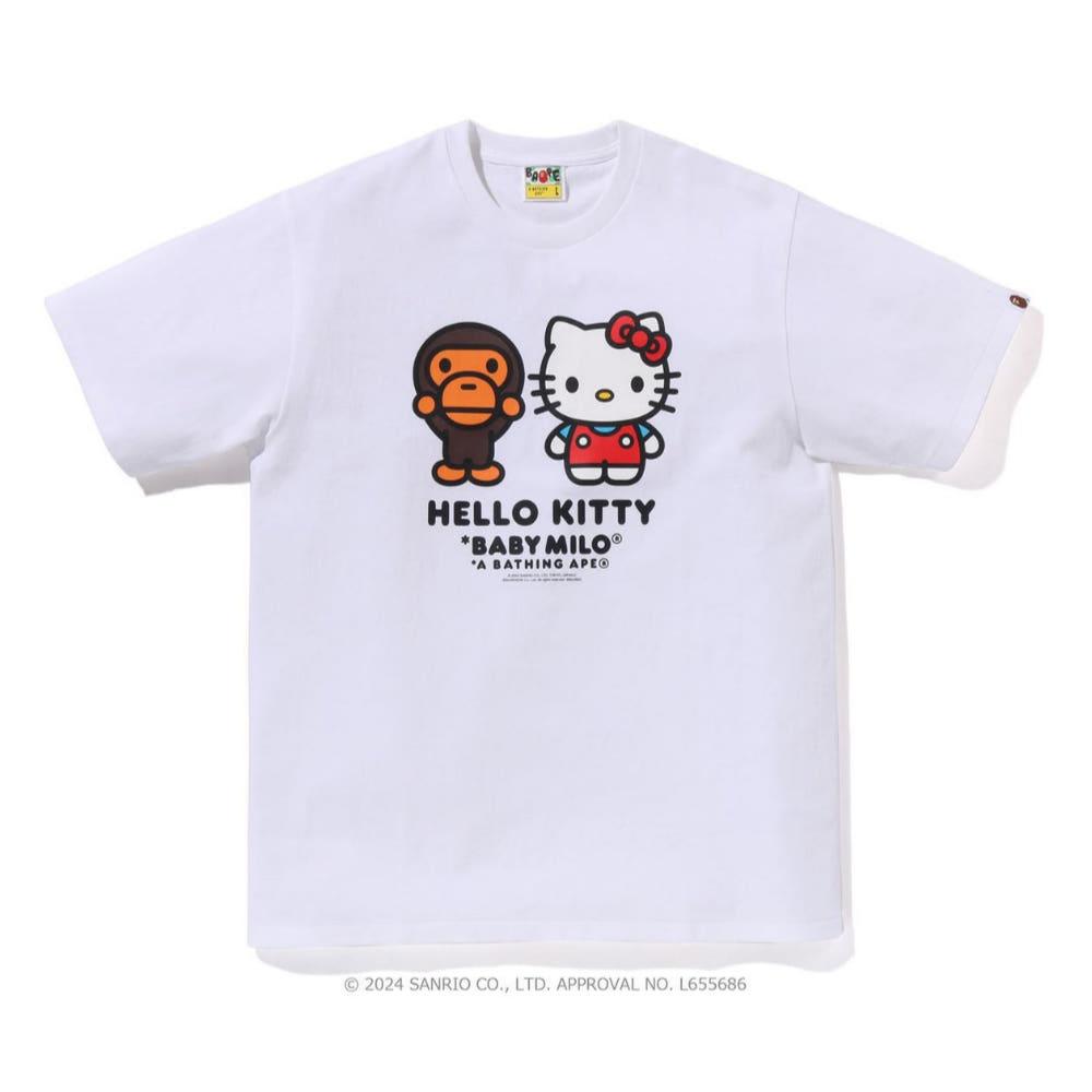 베이프 반팔티 BABY MILO X HELLO KITTY TEE 2K73-110-909